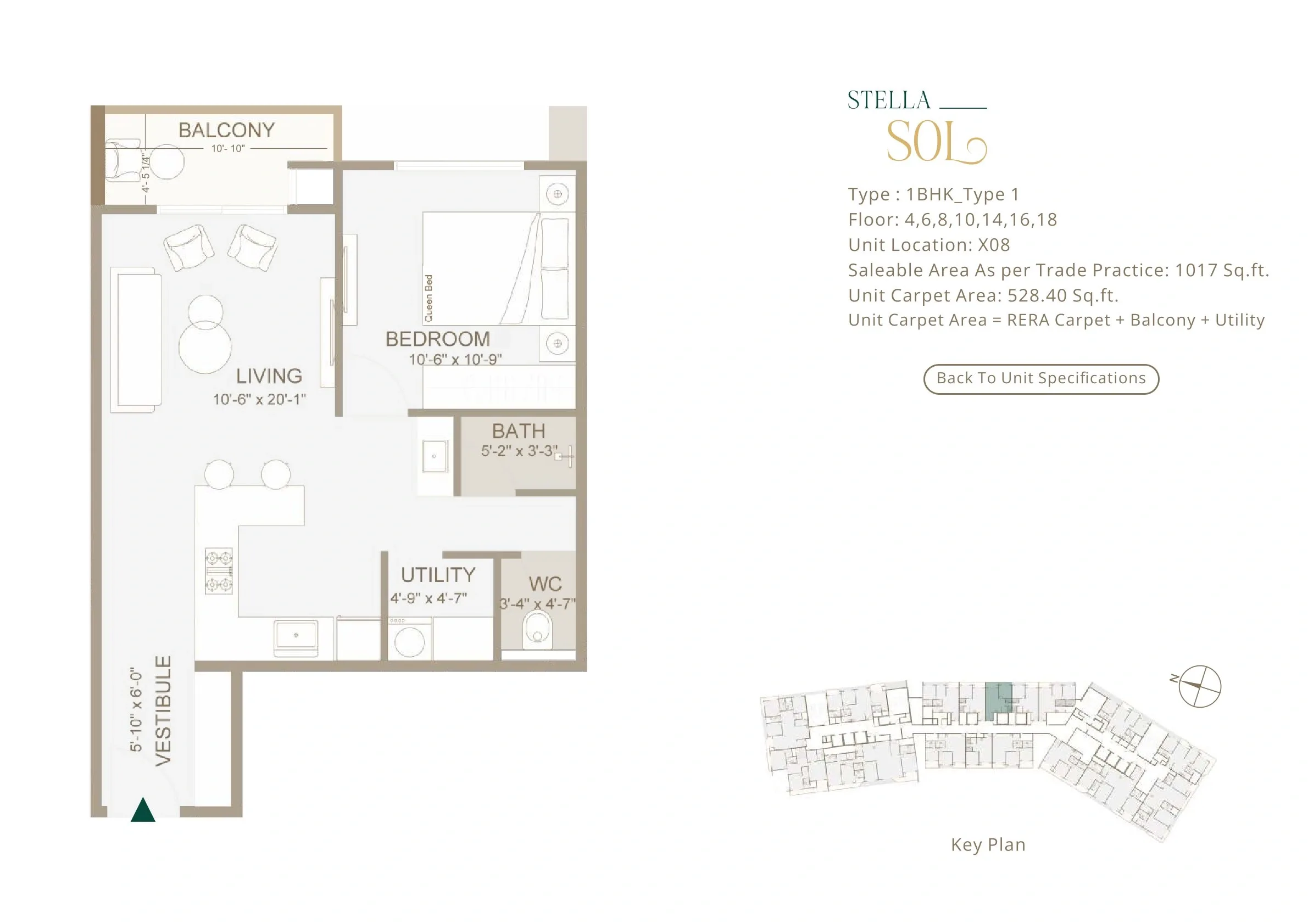 Unit plan - 528 sq.ft.