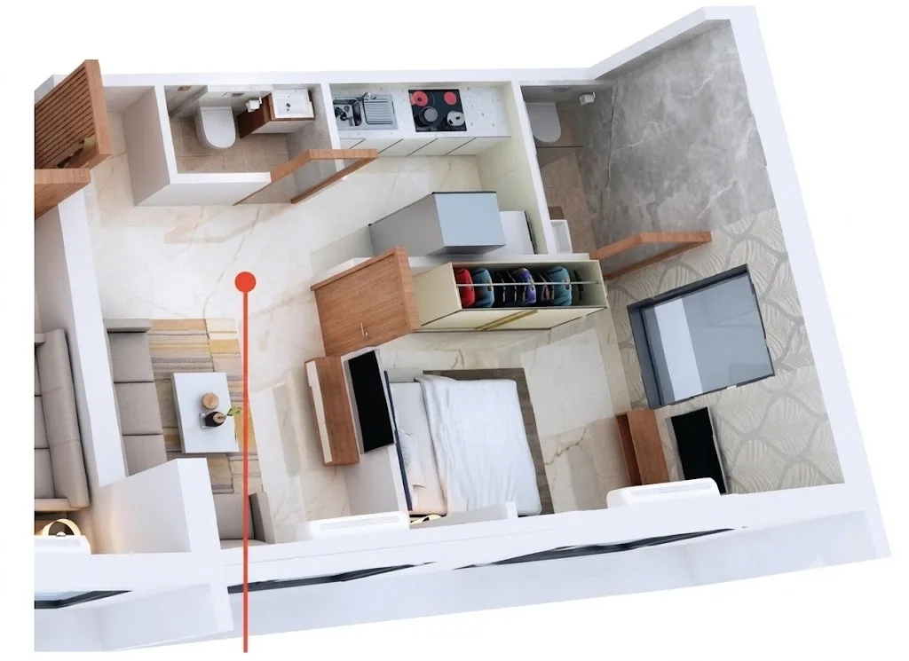 Nexsa Sky Vista Unit plan - 362 sq.ft.