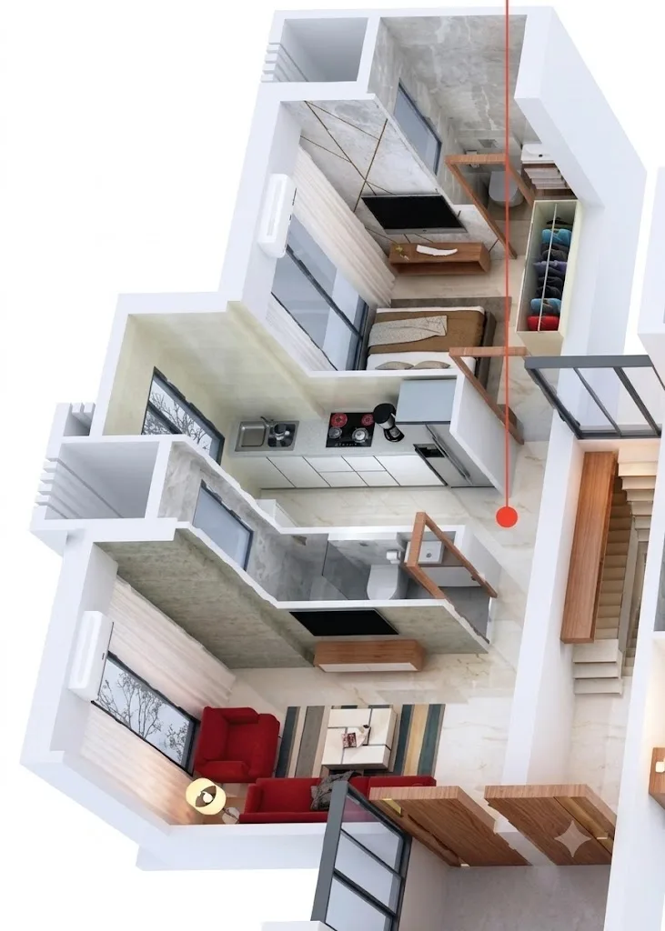 Nexsa Sky Vista Unit plan - 374 sq.ft.
