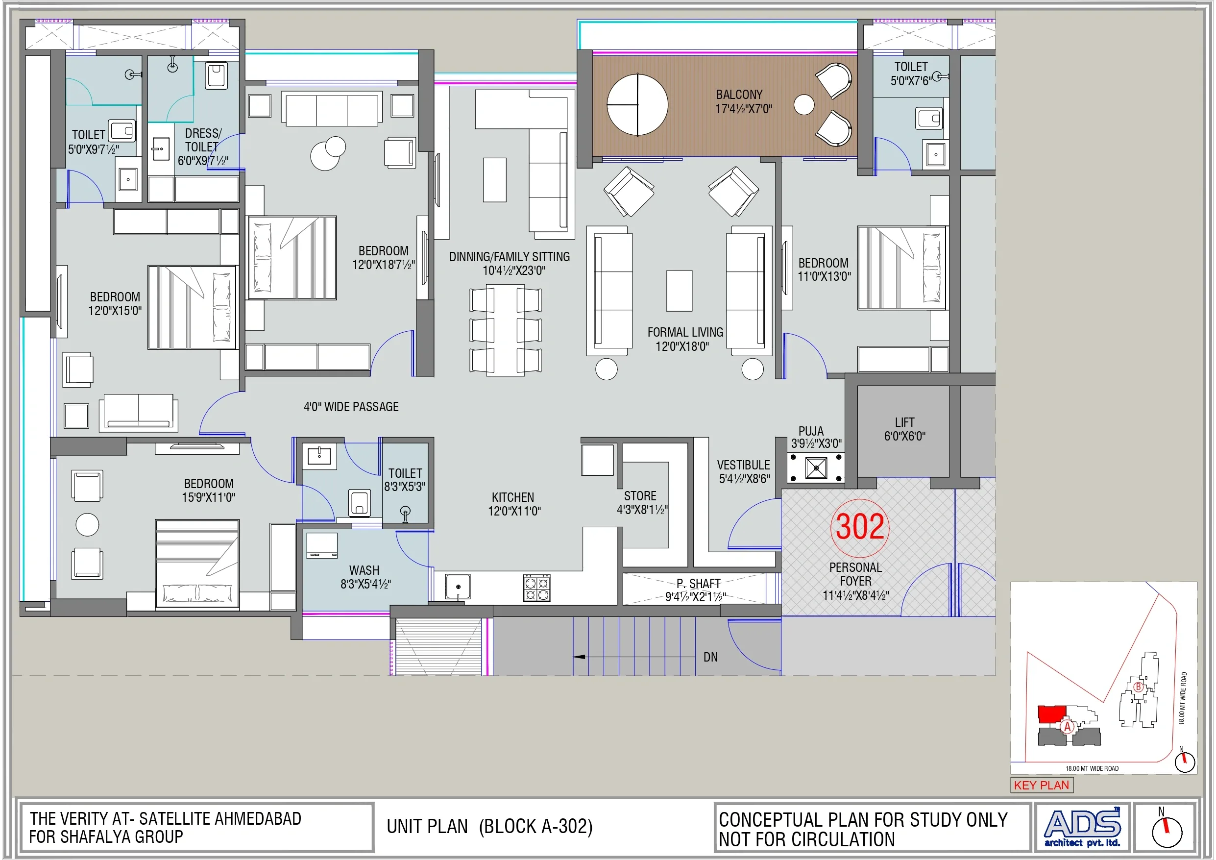 Unit plan - 2073 sq.ft.