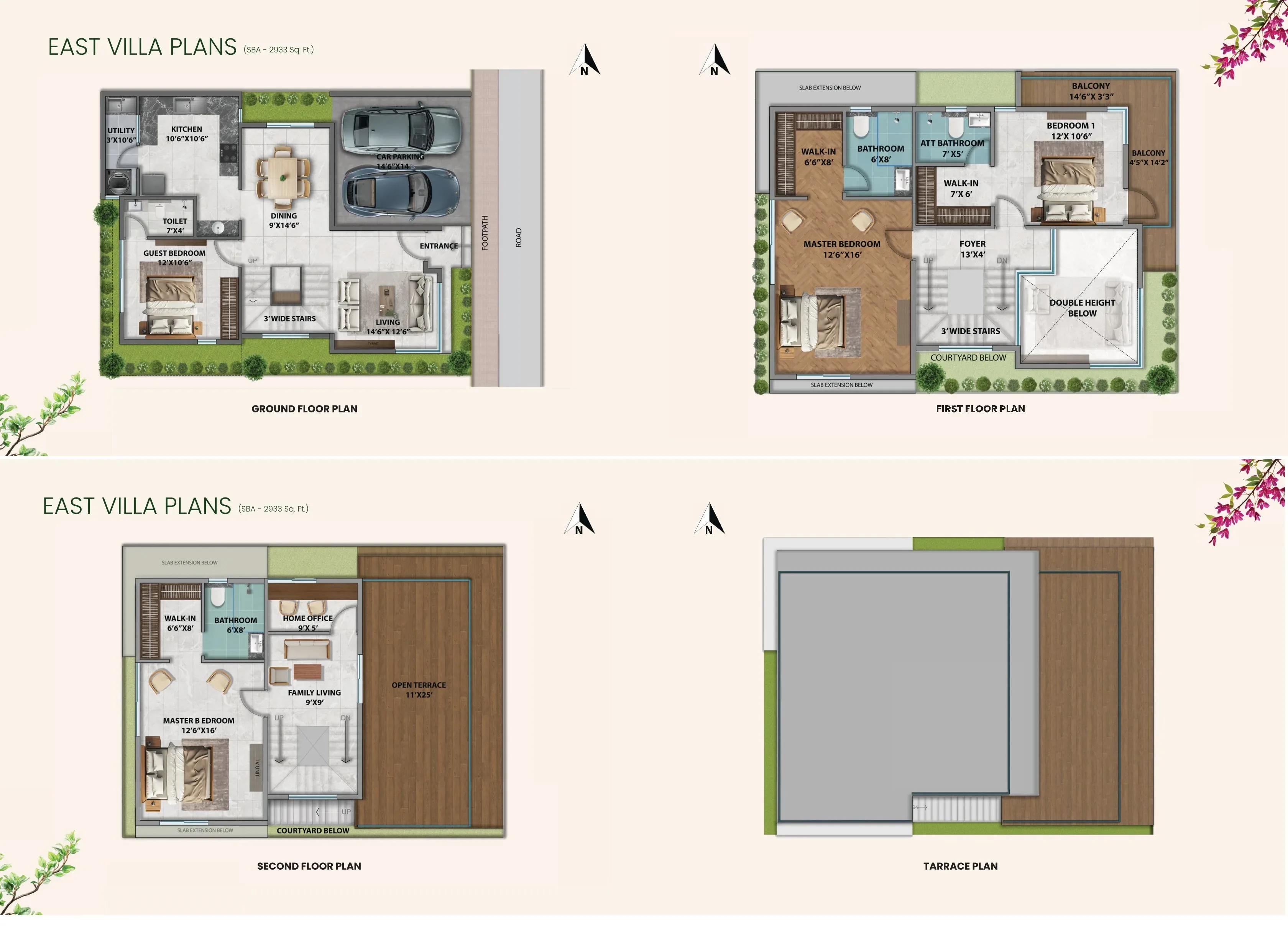 Unit plan - 1200 sq.ft.