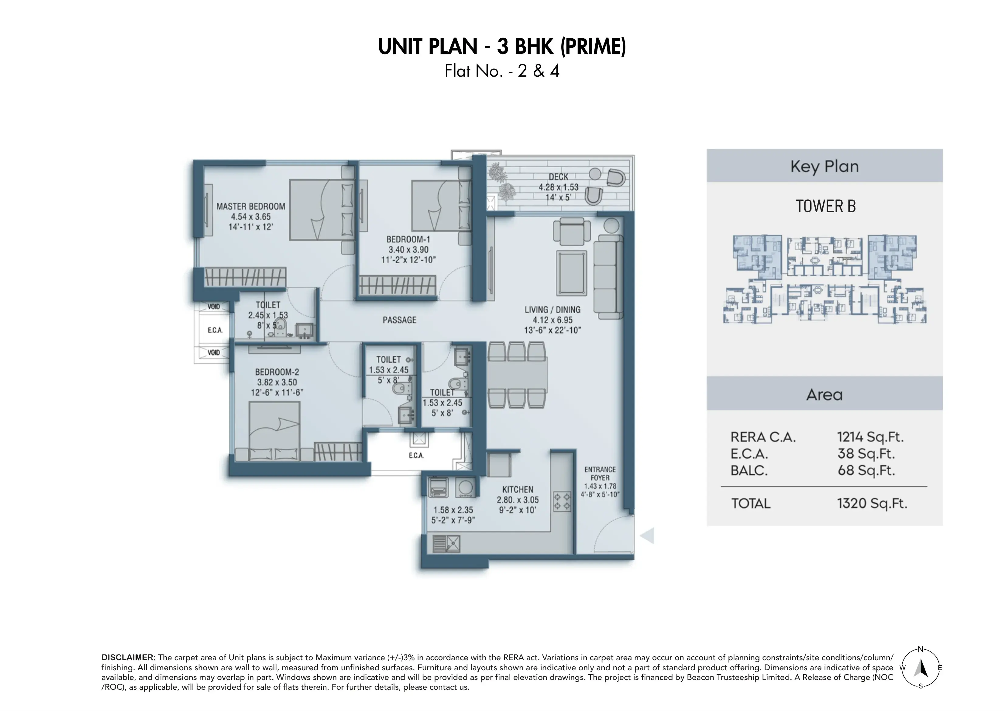 Unit plan - 1320 sq.ft.