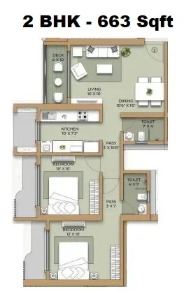 Ethics Orovia Unit plan - 663 sq.ft.
