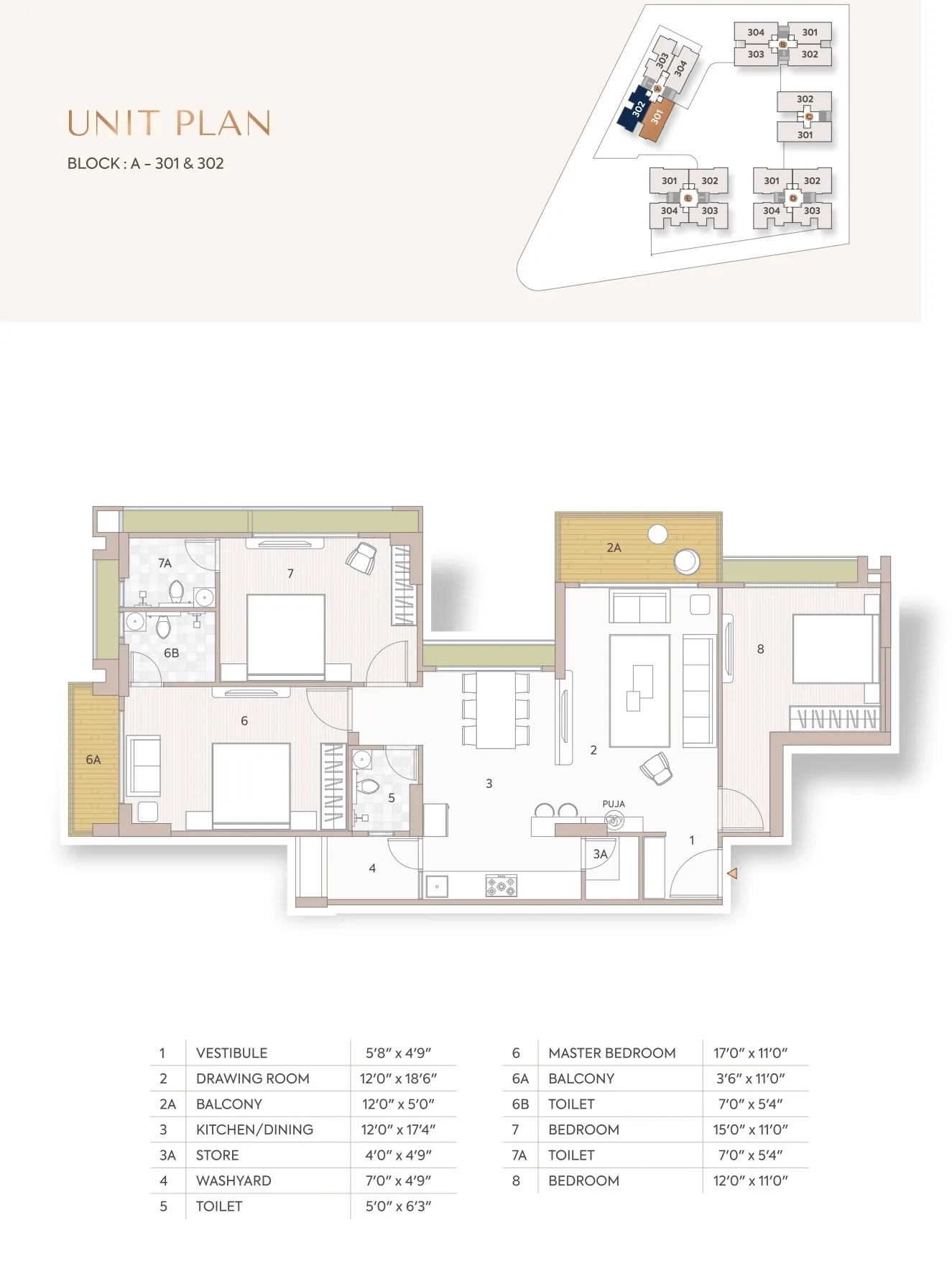 Unit plan - 1194 sq.ft.
