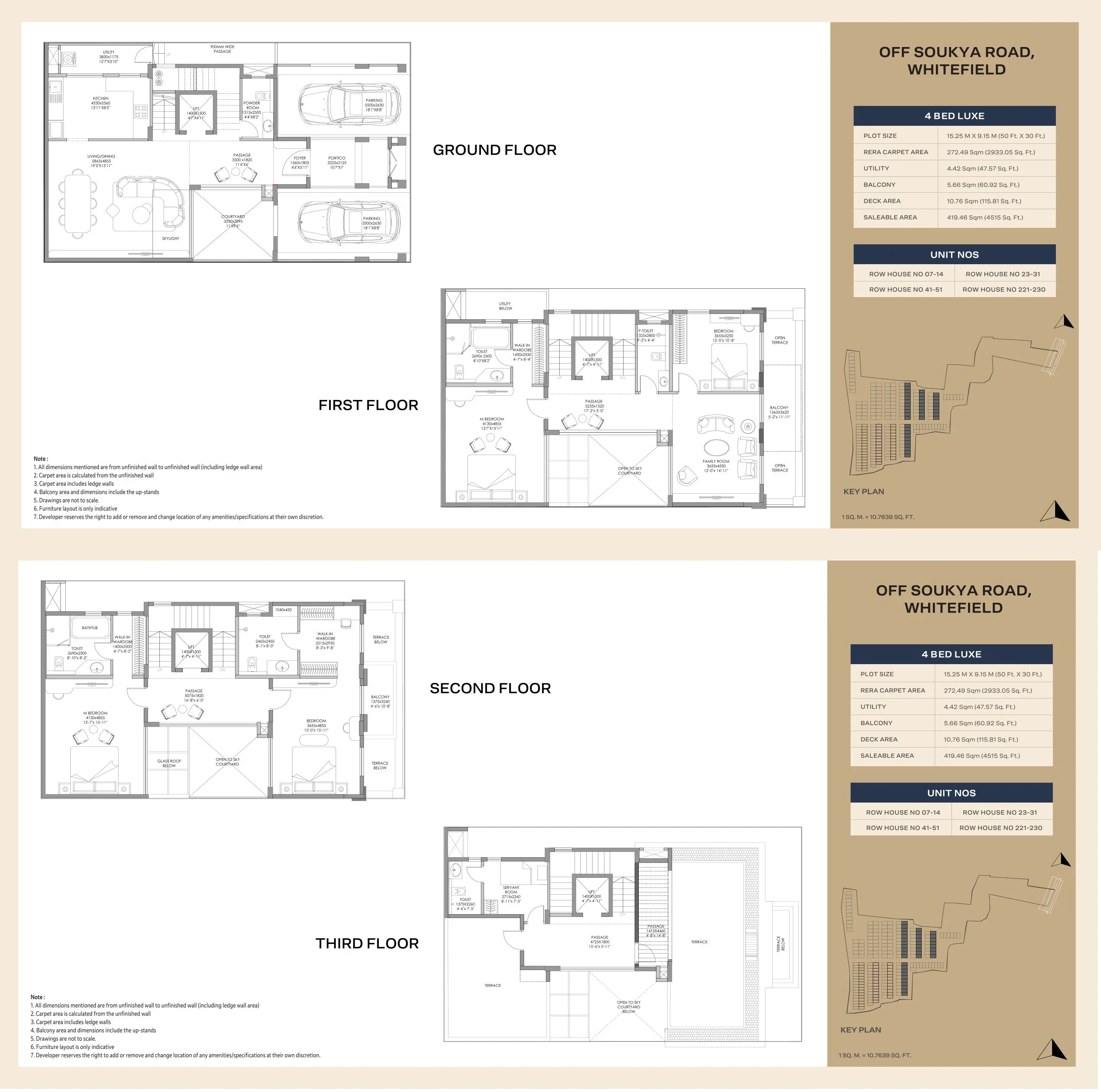 Godrej Florenne Unit plan - 3160 sq.ft.