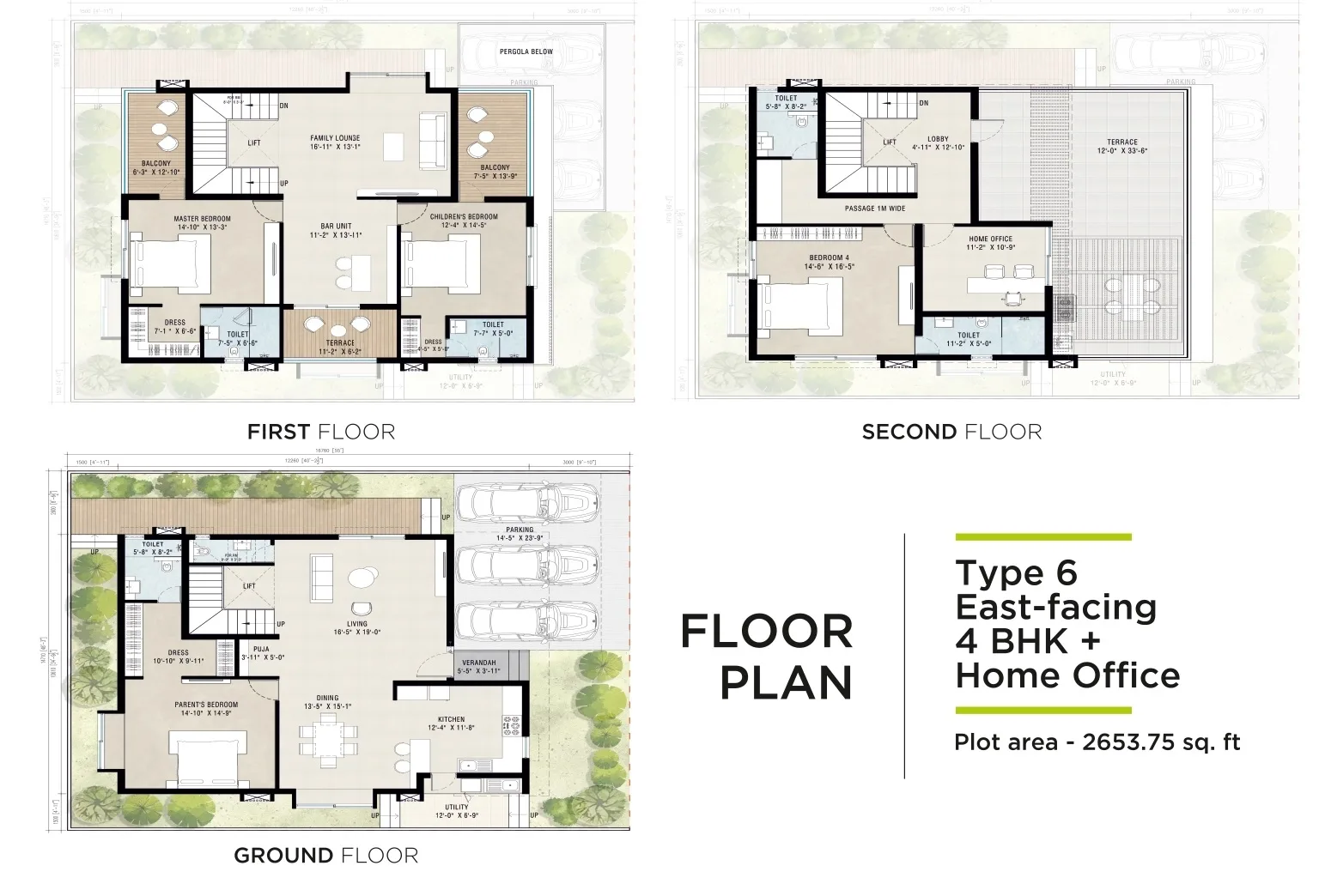 Urbanrise Paradise on Earth Unit plan - 2653 sq.ft.