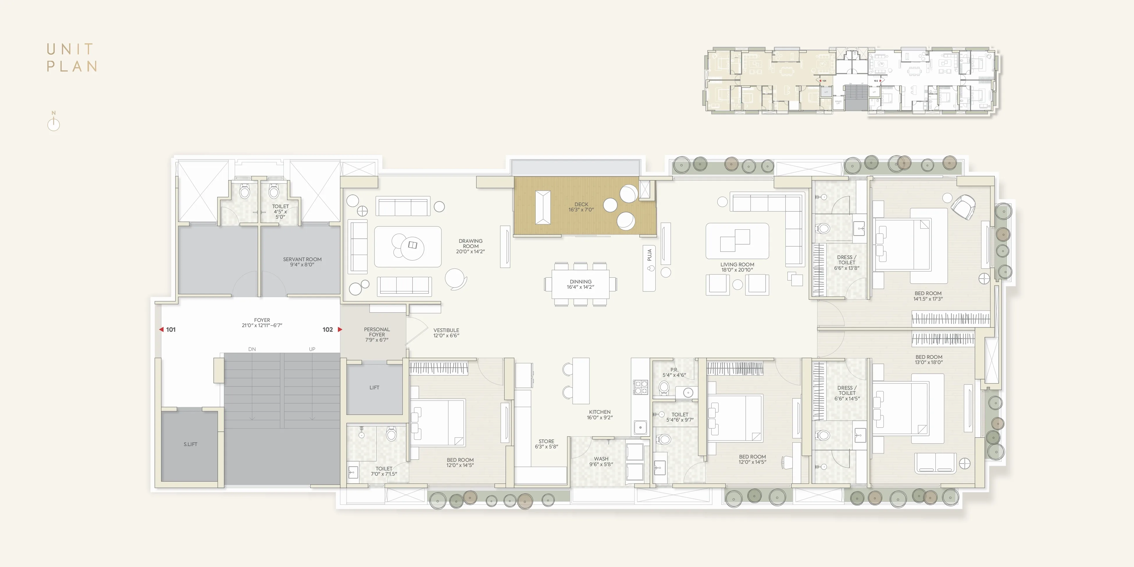 Unit plan - 2687 sq.ft.